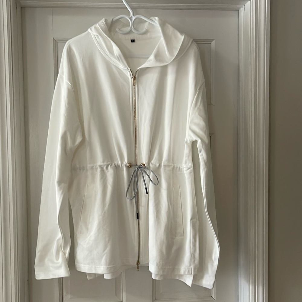 NWOT Cotton hoodie jacket/ coverup